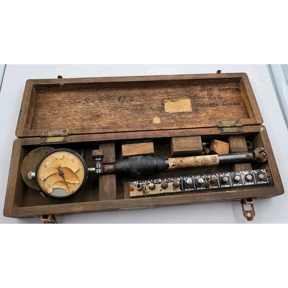 vintage Tumico machinist tool dial bore gauge, Collector Piece. FPNW